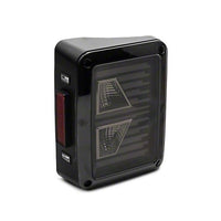 Raxiom 07-18 Jeep Wrangler JK Axial Series Vision LED Tail Lights- Black Housing (Smoked Lens)