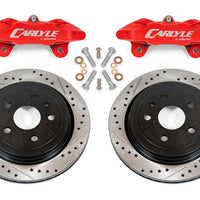 BMR 14-17 Chevrolet SS Brake Kit For 15in Conversion Drilled & Slotted Rotors Red Calipers