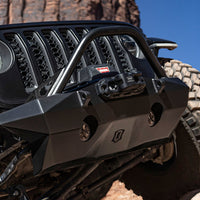 ICON 2018+ Jeep Wrangler JL / 2020+ Jeep Gladiator JT Pro Recessed Impact Front Bumper w/Bar & Tabs