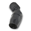 Russell Performance -10 AN Black 45 Degree Full Flow Hose End