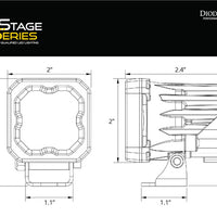 Diode Dynamics 2023+ Chevrolet Colorado SSC1 LED Fog Light Kit