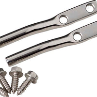 Kentrol 97-06 Jeep Wrangler TJ Door Strap Pins Pair - Polished Silver