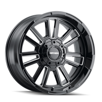 Mayhem 8115 Apollo 20x10 / 6x135 BP / -19mm Offset / 106mm Hub Black w/ Milled Spokes Wheel