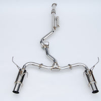 Invidia 2022+ Subaru WRX N1 Twin Outlet Single Layer SS Tip Cat-Back Exhaust