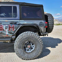 Fabtech 18-21 Jeep JL 4WD Rear Steel Tube Fenders - Textured Black