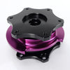 NRG Quick Release SFI SPEC 42.1 - Shiny Black Body / Shiny Purple Ring