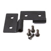 Rampage 1976-1983 Jeep CJ5 Lower Door Hinge Brackets - Black