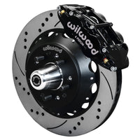 Wilwood Narrow Superlite 6R Front Big Brake Kit 14.00in SRP Drilled and Slotted Rotor - Black