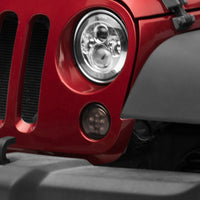 Raxiom 07-18 Jeep Wrangler JK Axial Series LED Amber Turn Signals (Smoked)