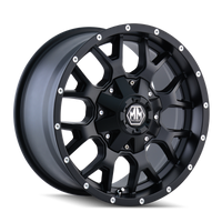 Mayhem 8015 Warrior 17x9 / 5x114.3 BP / -12mm Offset / 87mm Hub Matte Black Wheel