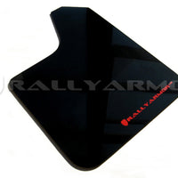 Rally Armor Universal Fit (No Hardware) Black UR Mud Flap w/ Red Logo