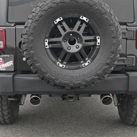 aFe Rebel Series 2.5in 409 SS Axle-Back Exhaust w/Polished Tips 07+ Jeep Wrangler (JK) V6 3.6L/3.8L