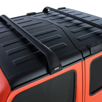 Rhino-Rack 07-22 Jeep Wrangler JK/JL 4 Door Hard Top Vortex SG 2 Bar Roof Rack - Black